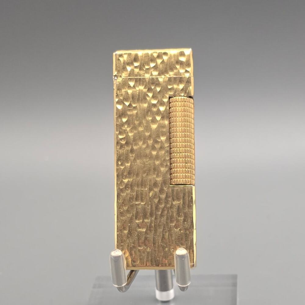 Vintage 1971 Dunhill Rollagas Gold-Plated Lighter Working As-Is